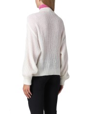 cardigan corto nero da donna con bottoni logati LOVE BIRDS | PINKO