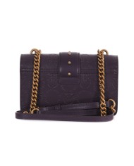 borsa viola da donna con logo e lettering in rilievo | PINKO borsa viola da donna con logo e lettering in rilievo | PINKO