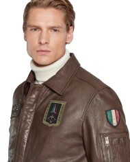 bomber modello pilota testa di moro con patch | AERONAUTICA MILITARE bomber modello pilota testa di moro con patch | AERONAUTICA MILITARE