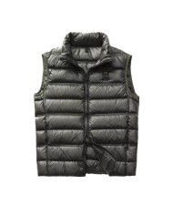 gilet tiglio selvatico da uomo imbottito in piuma con logo | BLAUER