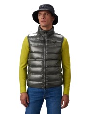gilet tiglio selvatico da uomo imbottito in piuma con logo | BLAUER
