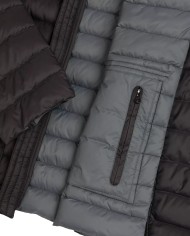 piumino trapuntato nero/spike da uomo logato su manica | COLMAR