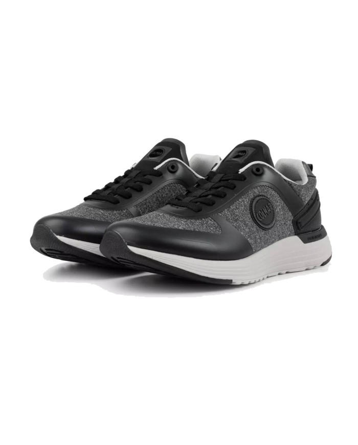 sneakers grey melange black uomo con inserti in PUR e loghi COLMAR