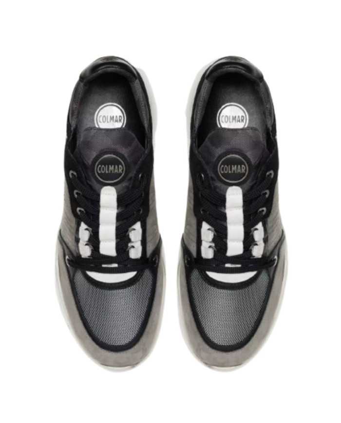 sneakers grigie e nere da uomo con inserti e loghi | COLMAR
