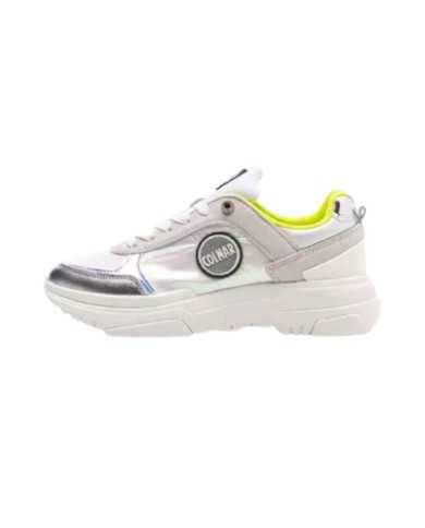 Sneakers bianche/lime donna con dettagli metallici e logo | COLMAR Sneakers bianche/lime donna con dettagli metallici e logo | COLMAR