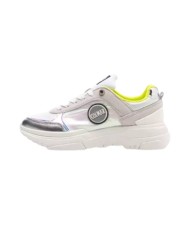 Sneakers bianche/lime donna con dettagli metallici e logo | COLMAR Sneakers bianche/lime donna con dettagli metallici e logo | COLMAR
