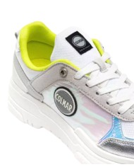 Sneakers bianche/lime donna con dettagli metallici e logo | COLMAR Sneakers bianche/lime donna con dettagli metallici e logo | COLMAR