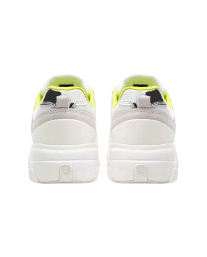 Sneakers bianche/lime donna con dettagli metallici e logo | COLMAR Sneakers bianche/lime donna con dettagli metallici e logo | COLMAR