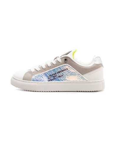 sneakers white/lime donna con fantasia sui lati e logo | COLMAR sneakers white/lime donna con fantasia sui lati e logo | COLMAR