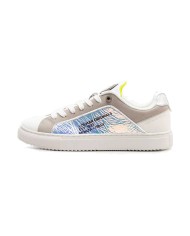 sneakers white/lime donna con fantasia sui lati e logo | COLMAR