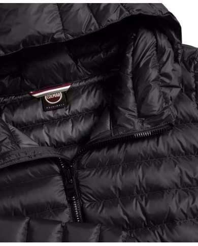 piumino lucido nero/dark steel da donna waterproof con loghi | COLMAR