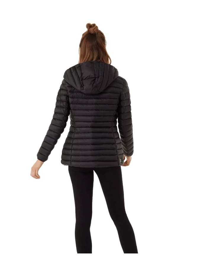 piumino lucido nero/dark steel da donna waterproof con loghi | COLMAR