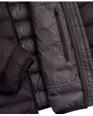 piumino nero/spike da uomo semilucido imbottito in vera piuma | COLMAR