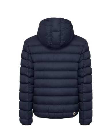 piumino navy/spike da uomo semilucido imbottito in vera piuma | COLMAR piumino navy/spike da uomo semilucido imbottito in vera piuma | COLMAR