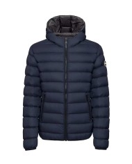 piumino navy/spike da uomo semilucido imbottito in vera piuma | COLMAR