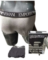EA INTIMO Armani Slip Uomo 111733 9A720 2 Pack Cotone Stretch Grigi...