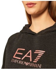 tuta carbon mel donna con dettagio stripe su felpa e pantalone | EA7 tuta carbon mel donna con dettagio stripe su felpa e pantalone | EA7