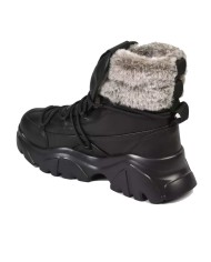 stivaletti full black/grey da uomo con pelliccia e inserti vai | EA7