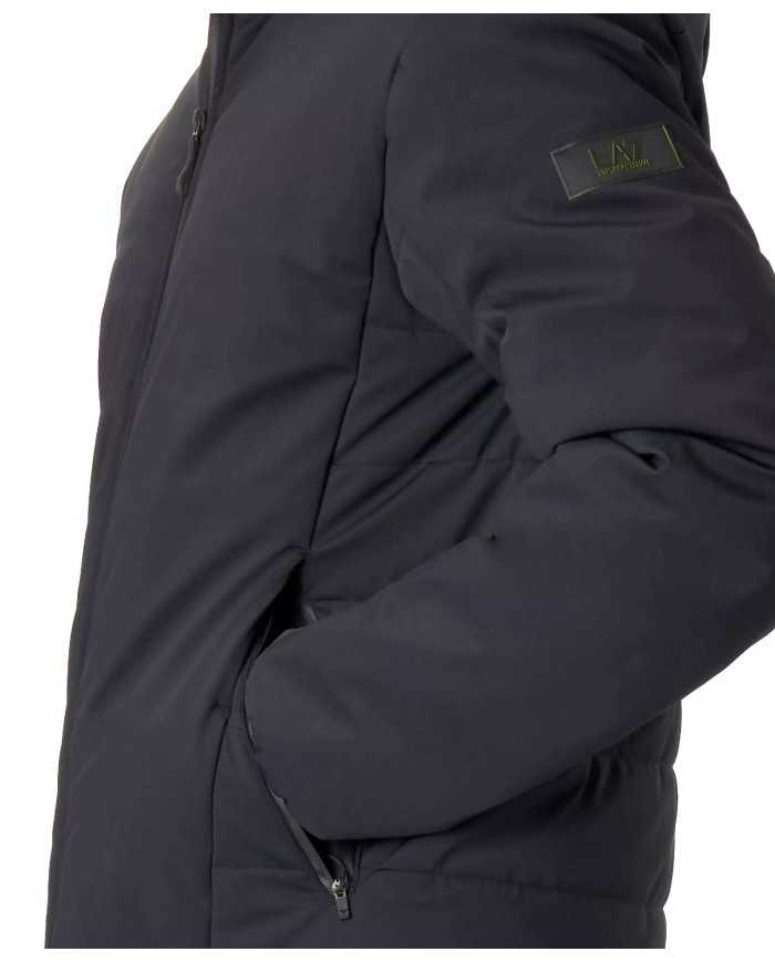 Giacca nera uomo impermeabile e idrorepellente con logo | EA7