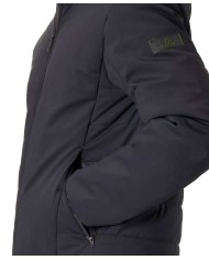 Giacca nera uomo impermeabile e idrorepellente con logo | EA7