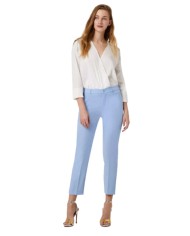 pantalone blue smart donna con strass sui lati | LIU JO