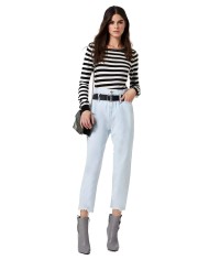 LIU JO Jeans Donna A-TI Denim Cotone Vita Alta Caramella Celeste Fr... LIU JO Jeans Donna A-TI Denim Cotone Vita Alta Caramella Celeste Fr...