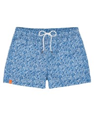 costume mare bianco e navy uomo con fantasia all-over | SUN68 costume mare bianco e navy uomo con fantasia all-over | SUN68