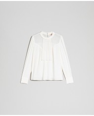 TWINSET Blusa Donna A-TI Maglia Crepe Trasparente Georgette Seta Bi... TWINSET Blusa Donna A-TI Maglia Crepe Trasparente Georgette Seta Bi...