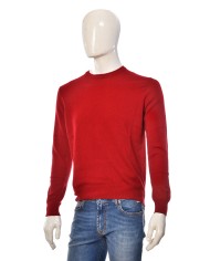 MANIFATTURA DI GENOVA Maglioncino Uomo Cotone Maglia Girocollo Ross...