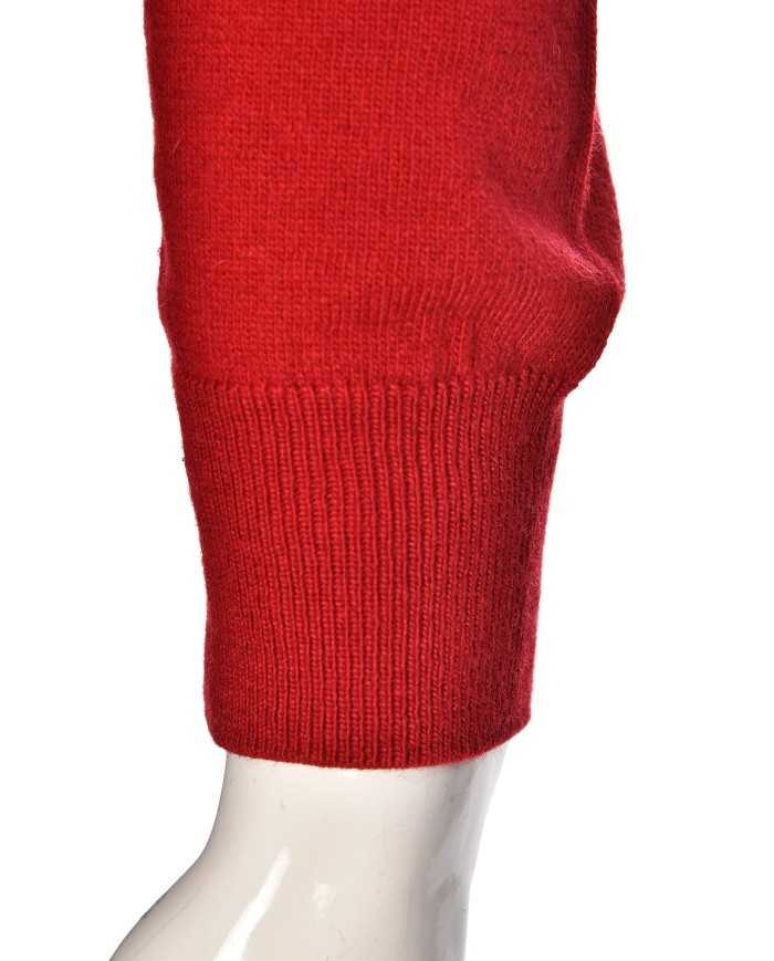 MANIFATTURA DI GENOVA Maglioncino Uomo Cotone Maglia Girocollo Ross...