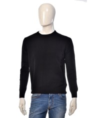 MANIFATTURA DI GENOVA Maglioncino Uomo Cotone Maglia Girocollo Ross...