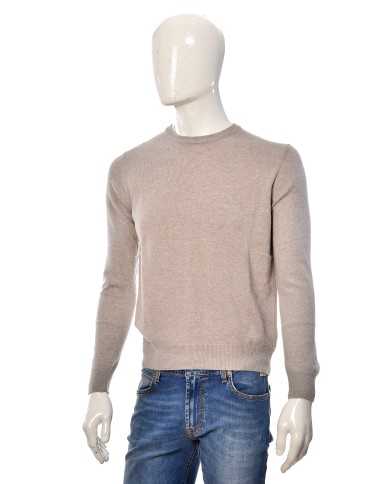 MANIFATTURA DI GENOVA Maglioncino Uomo Cotone Maglia Girocollo Ross...