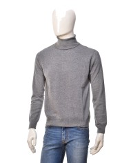 MANIFATTURA DI GENOVA Dolcevita Uomo Maglioncino Cotone Nero Blu Ve...