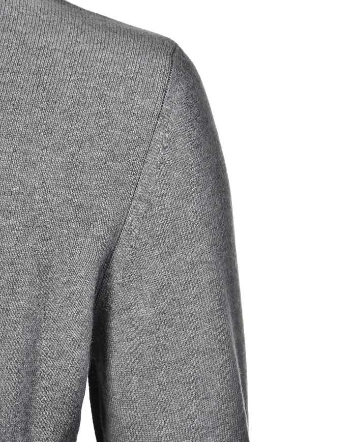 MANIFATTURA DI GENOVA Dolcevita Uomo Maglioncino Cotone Nero Blu Ve...