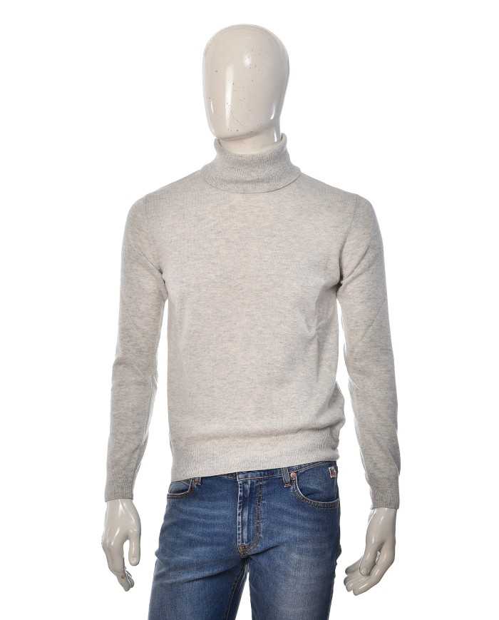 MANIFATTURA DI GENOVA Dolcevita Uomo Maglioncino Cotone Nero Blu Ve...