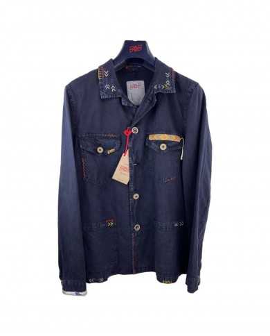 giacca notte da uomo con dettagli ricamati e stemma logato | BOB giacca notte da uomo con dettagli ricamati e stemma logato | BOB