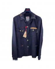 giacca notte da uomo con dettagli ricamati e stemma logato | BOB