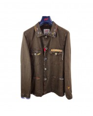 giacca moro da uomo con dettagli ricamati e stemma logato | BOB giacca moro da uomo con dettagli ricamati e stemma logato | BOB