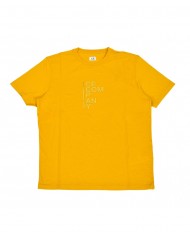 t-shirt nugget gold da uomo con stampa logata davanti | C.P. COMPANY