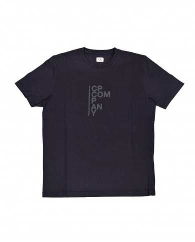 t-shirt total eclipse da uomo con stampa logata davanti | C.P. COMPANY t-shirt total eclipse da uomo con stampa logata davanti | C.P. COMPANY