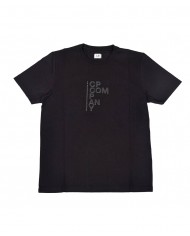 t-shirt nera da uomo con stampa logata centrale | C.P. COMPANY t-shirt nera da uomo con stampa logata centrale | C.P. COMPANY