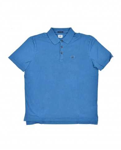 polo lyons blu da uomo con logo ricamato | C.P. COMPANY polo lyons blu da uomo con logo ricamato | C.P. COMPANY