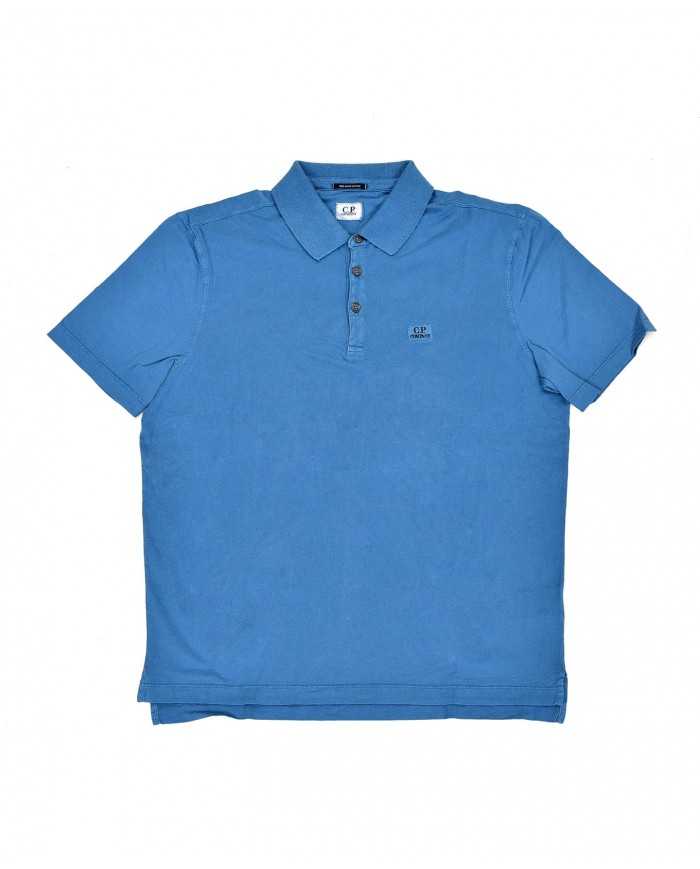 polo lyons blu da uomo con logo ricamato | C.P. COMPANY polo lyons blu da uomo con logo ricamato | C.P. COMPANY