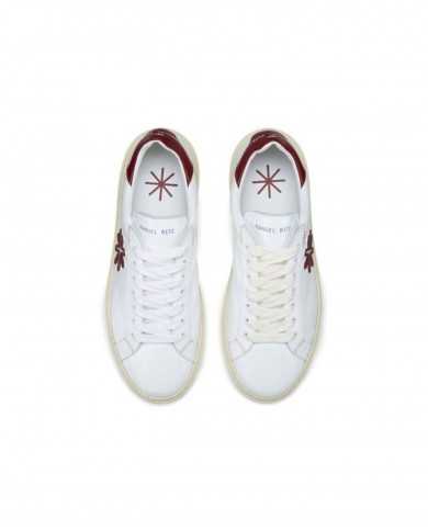sneakers bianche da uomo con logo e talloncino moro | MANUEL RITZ sneakers bianche da uomo con logo e talloncino moro | MANUEL RITZ