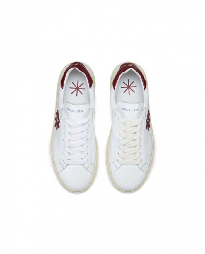 sneakers bianche da uomo con logo e talloncino moro | MANUEL RITZ sneakers bianche da uomo con logo e talloncino moro | MANUEL RITZ
