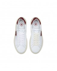 sneakers bianche da uomo con logo e talloncino moro | MANUEL RITZ