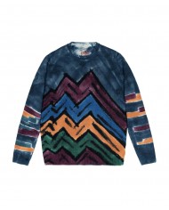 maglia da uomo con fantasia stampata all-over e bordi a costine | BOB maglia da uomo con fantasia stampata all-over e bordi a costine | BOB