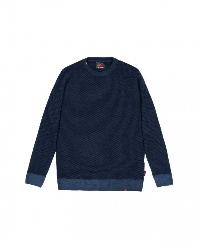 maglia bluwork da uomo con dettagli ricamati sul girocollo | BOB maglia bluwork da uomo con dettagli ricamati sul girocollo | BOB