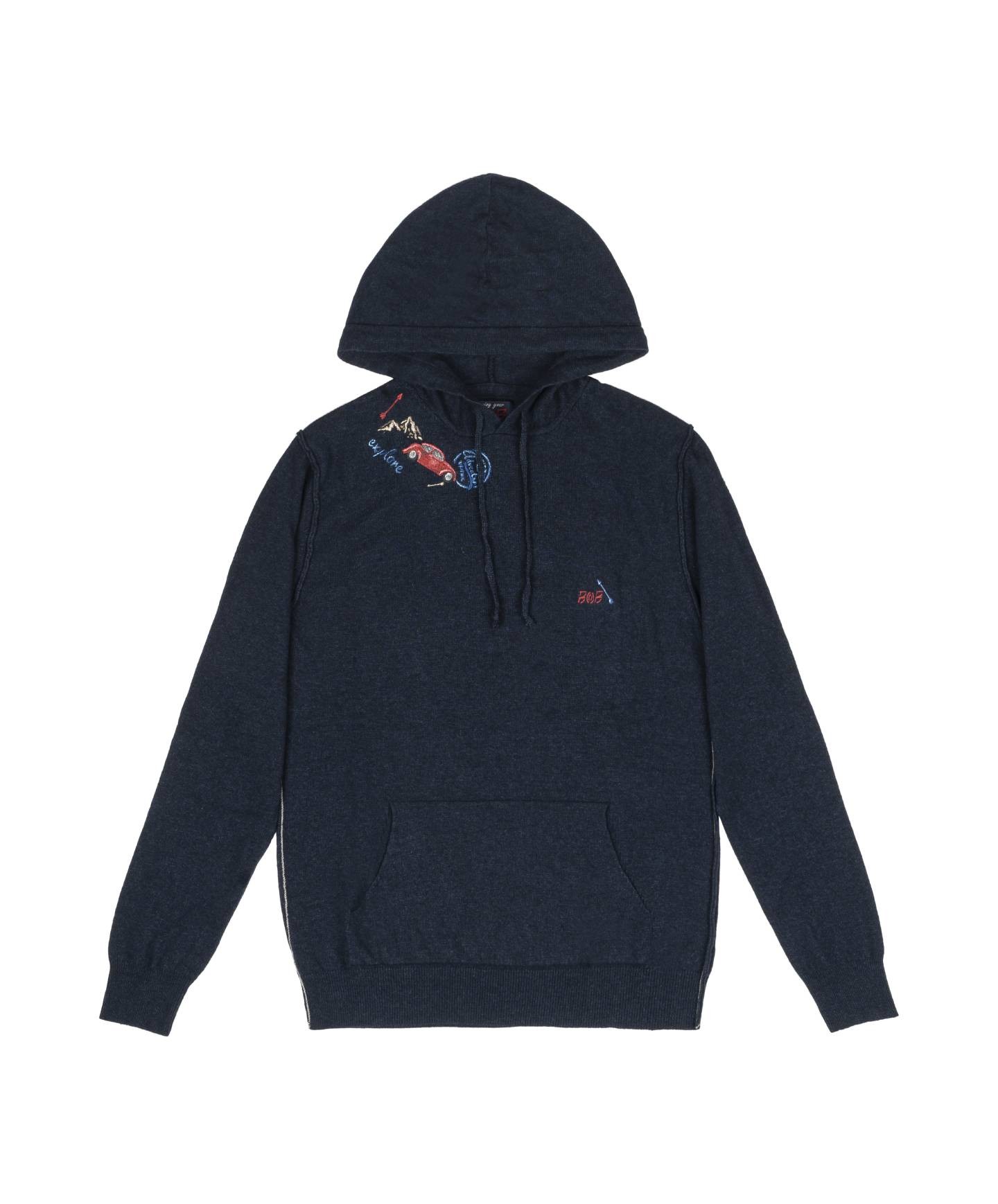 Felpa di lana best sale con cappuccio uomo