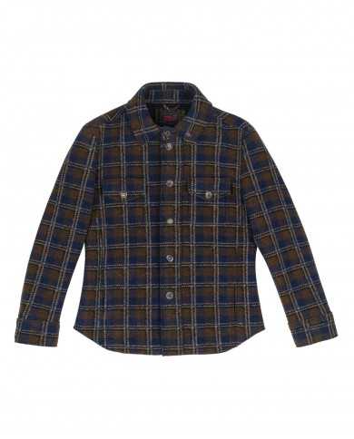 giacca blu da uomo ricamo a quadri | BOB giacca blu da uomo ricamo a quadri | BOB